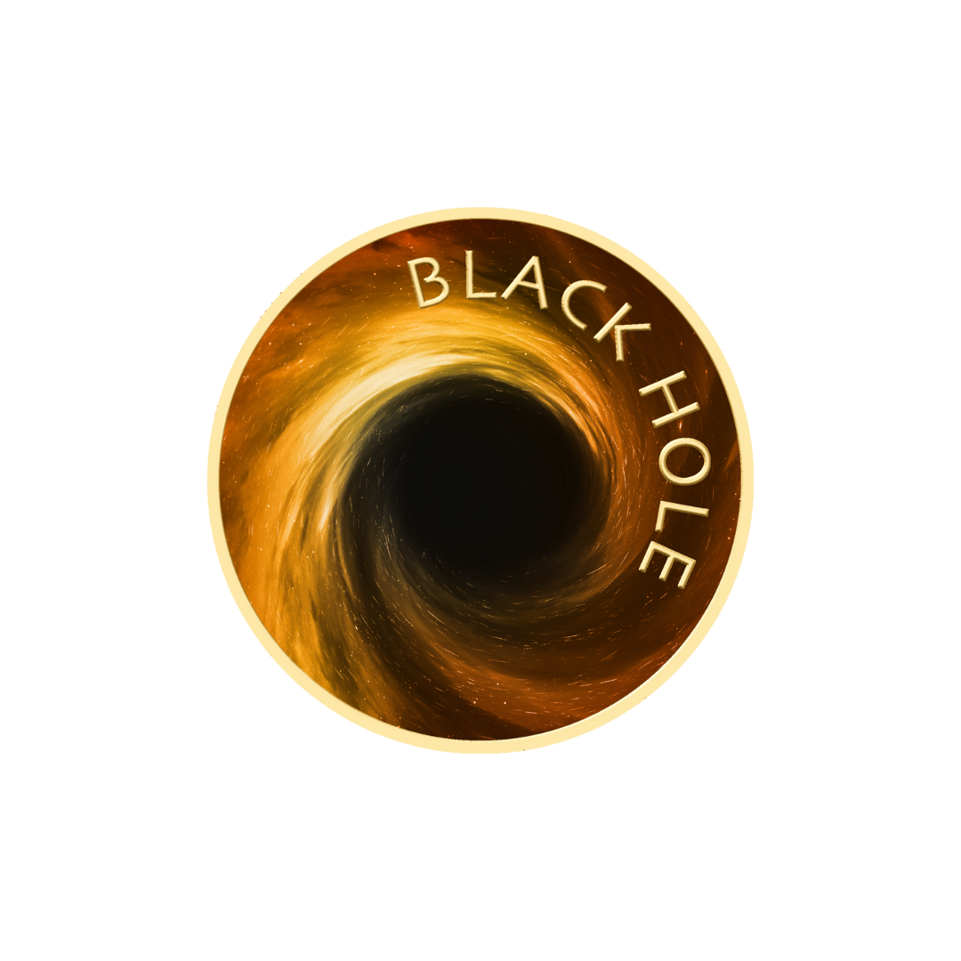 Universe Black Hole Coin Card 999/1000 1/1000oz - Gold Gift