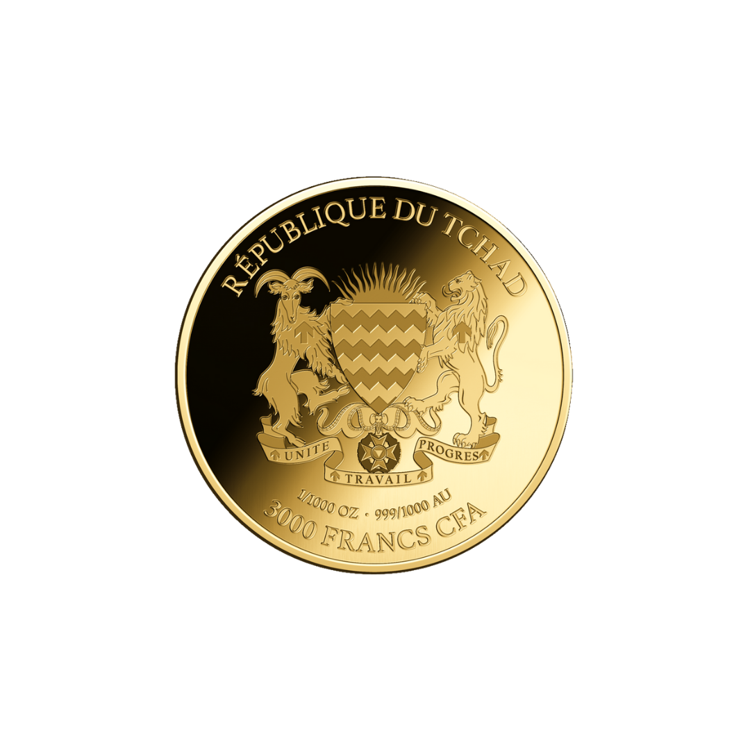 American Lion Coin Card 999/1000 1/1000oz - Gold Gift Preowned