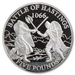 5 Pounds - Elizabeth II Battle of the Hastings Silver Proof