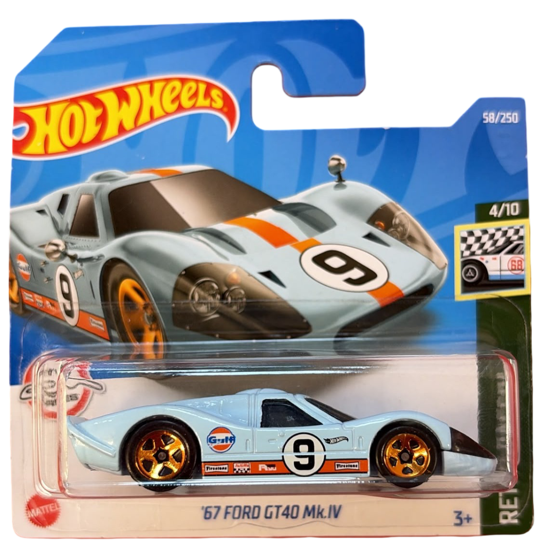 Hot Wheels - Retro Racers 58/250 '67 Ford GT40 Mk.IV (3+) Preowned