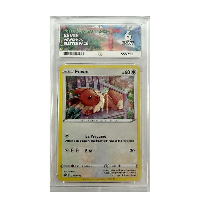 2021 Pokemon Black Star Promo Eevee SWSH175 ACE EX-MT 6 Preowned