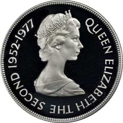 25 Pence - Elizabeth II Silver Jubilee Silver Proof Issue St Helena