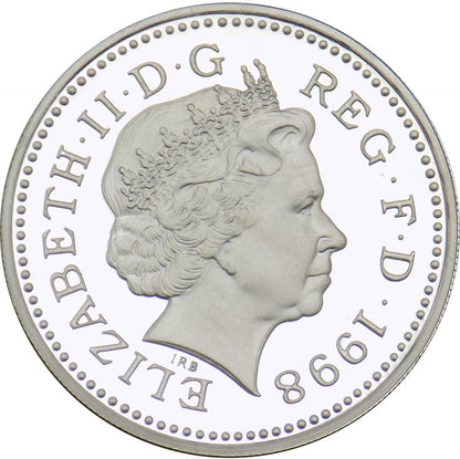 1 Pound - 1998 Elizabeth II Royal Arms Silver Proof