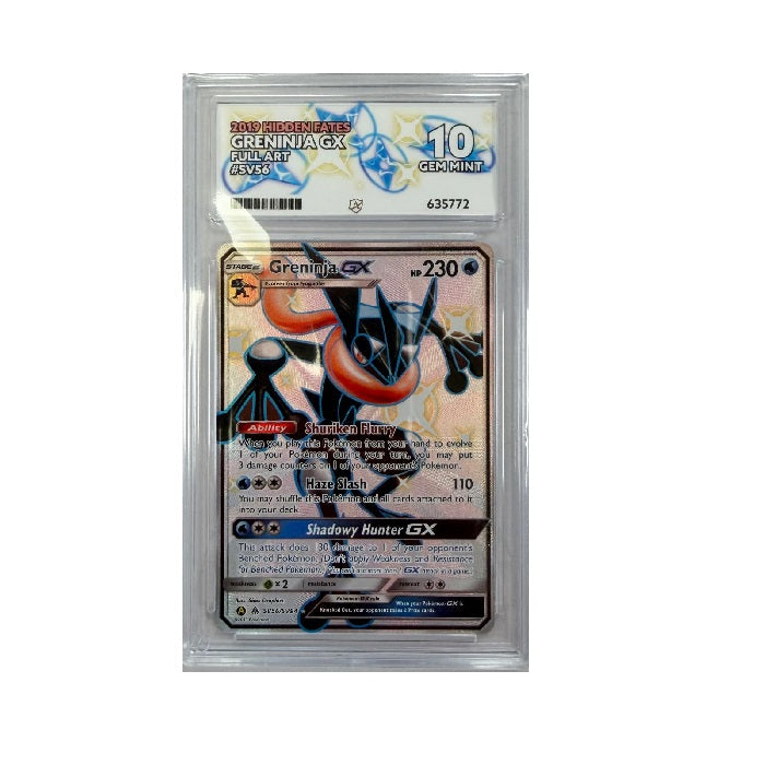 2019 Pokemon Hidden Fates Greninja SV56/SV94 ACE 10 Gem Mint Preowned