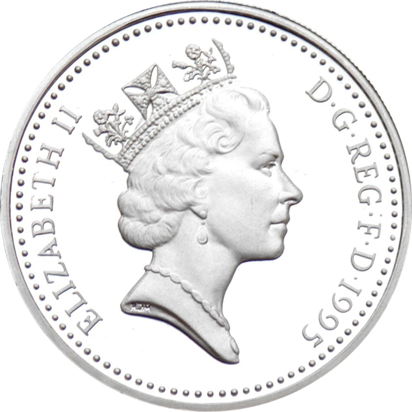 1 Pound - Elizabeth II Welsh Dragon; Silver Piedfort 19g 925 Silver Coin Preowned