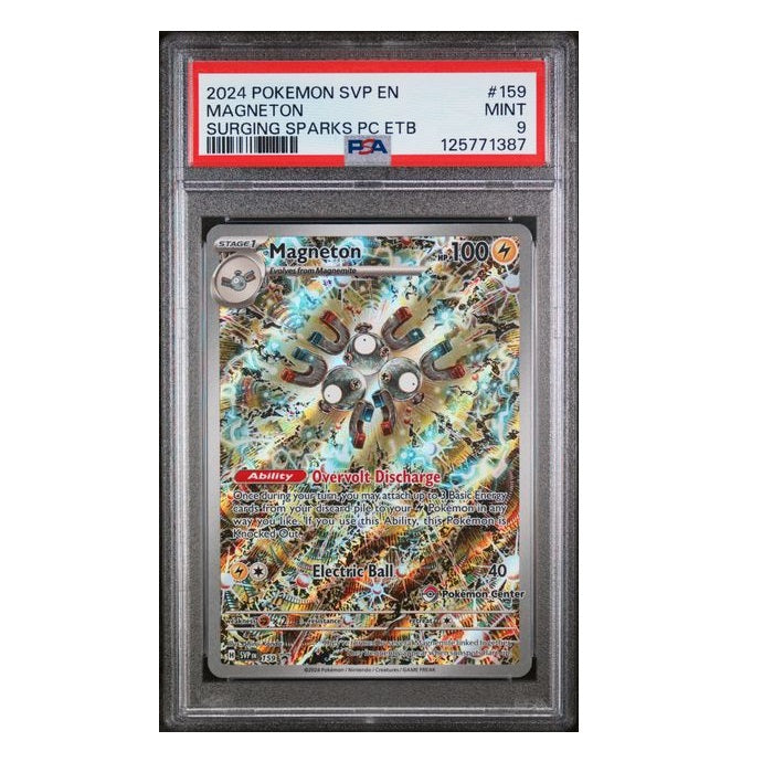 2024 Pokemon Black Star Promo Magneton Pokemon Centre Stamped 159 PSA Mint 9 Preowned