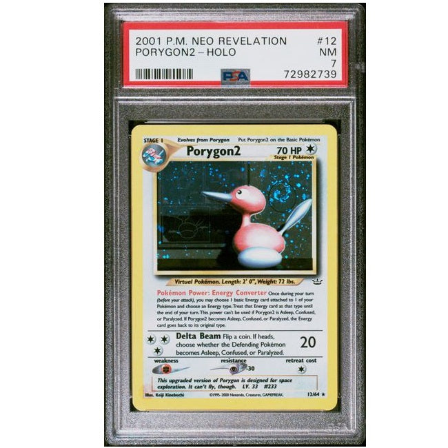2001 Pokemon Neo Revelation Porygon2 12/64 PSA Near Mint 8 Preowned