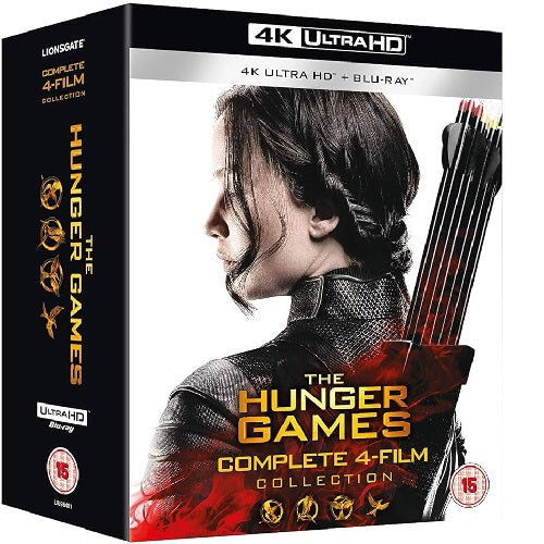 4K Blu-Ray Boxset - The Hunger Games Complete 4 Film Set (15) Preowned