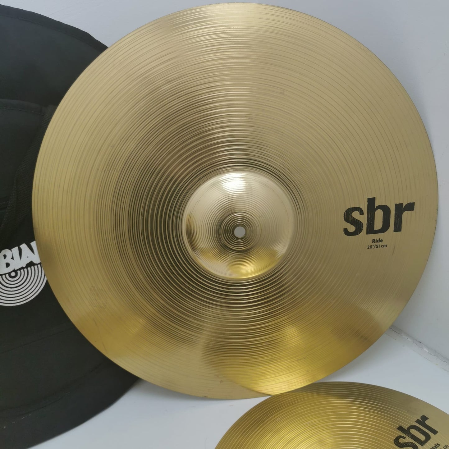 Sabian SBR Cymbal Package Including Ride Crash Hats and Gig Bag Grade B Preowned Collection Only