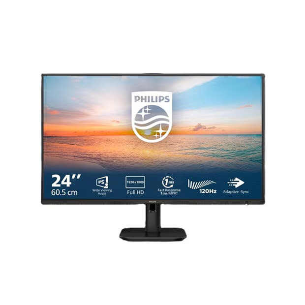 Phillips 24E1N1100A 24" 120Hz IPS FHD LED Monitor Grade A Preowned Collection Only
