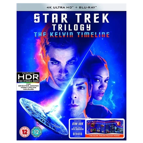 4K Blu-Ray Boxset - Star Trek Trilogy: The Kelvin Timeline (12) Preowned