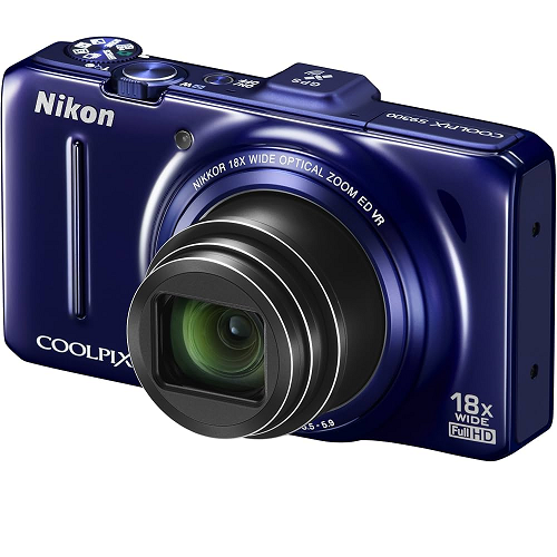 Nikon Coolpix S9300 3D 16M Blue Grade B Preowned