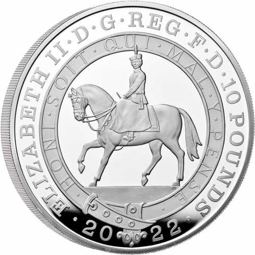 2022 Queen Elizabeth II Platinum Jubilee 5oz Silver Coin Preowned
