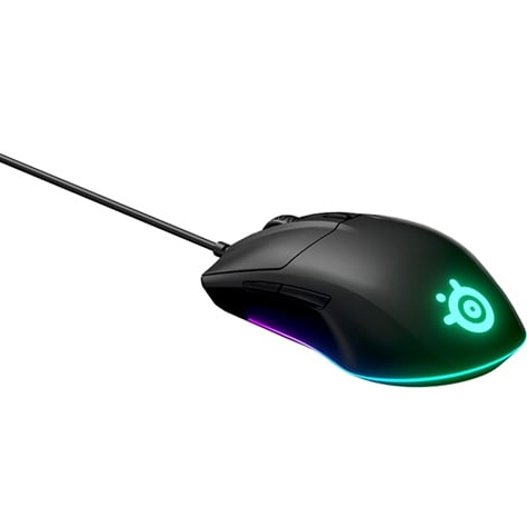 SteelSeries Rival 3 Wired Gaming Mouse Black Grade B Preowned