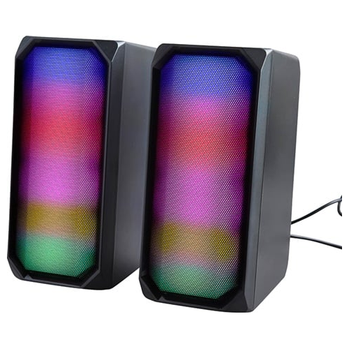 Goodmans 386640 2.0 Led Gaming Speakers Grade B Preowned