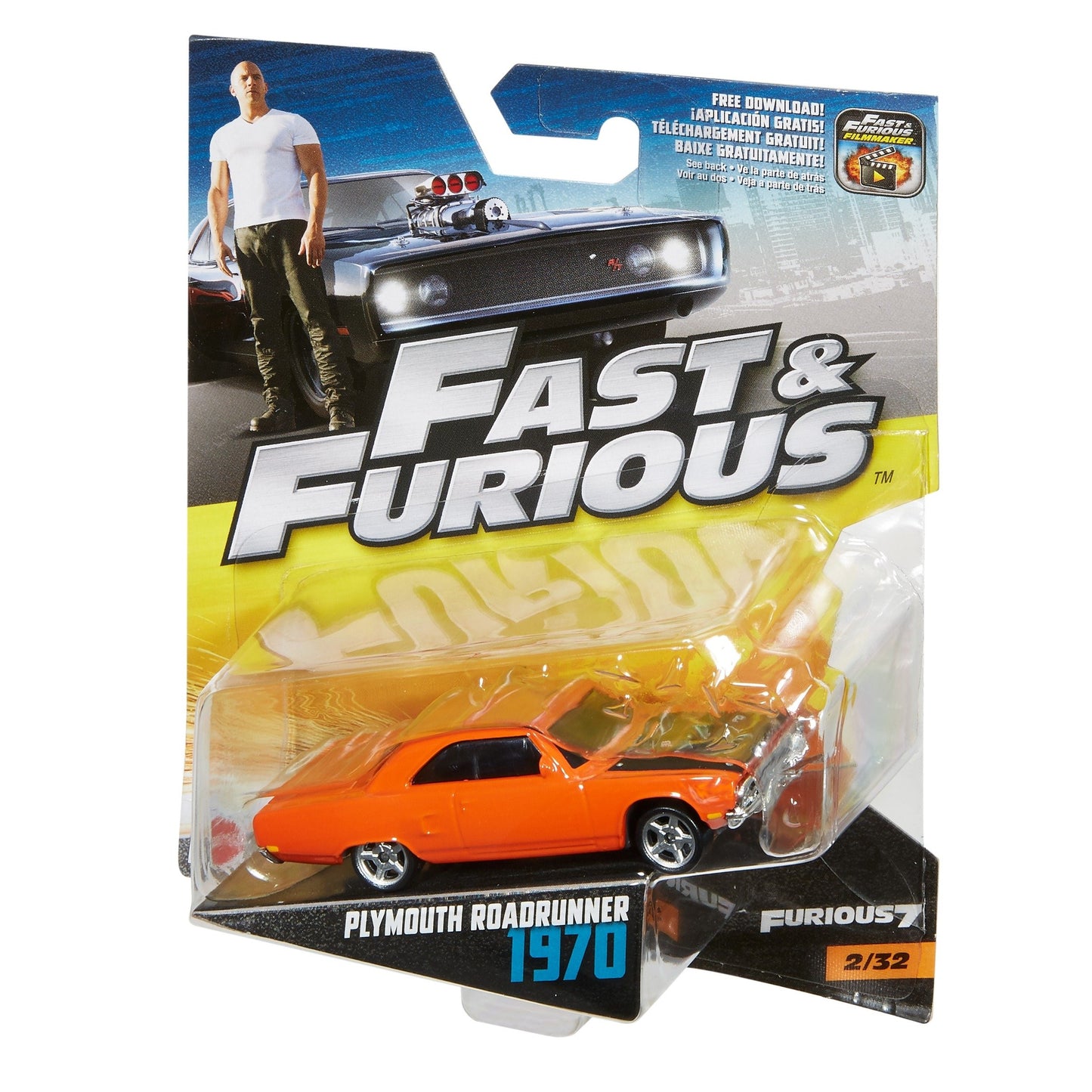 Mattel - Fast & Furious Plymouth Roadrunner 1970 (3+) Preowned