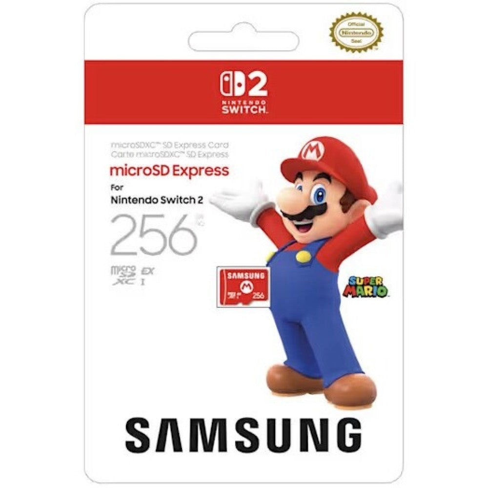 Samsung Micro SD Card (Nintendo Switch 2) 256GB Mario Grade A Preowned