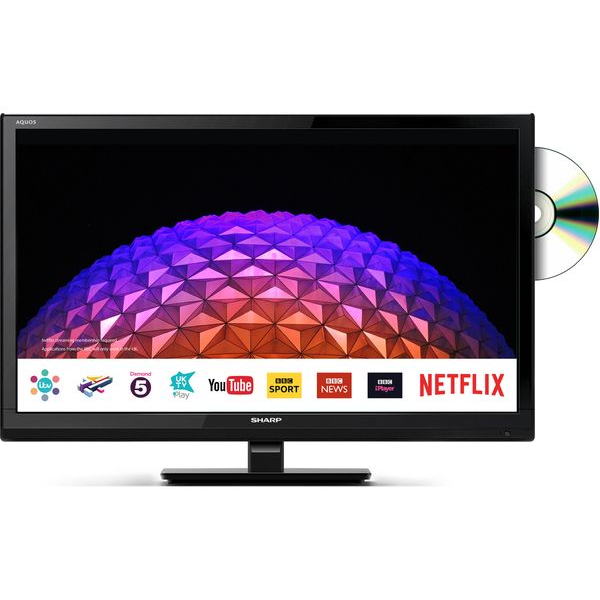 Sharp LC-24DHG5001KF 24" Full HD Smart LED TV Grade B Preowned Collection Only