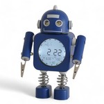 Steepletone Robot Time Kids Bedside Battery Alarm Clock