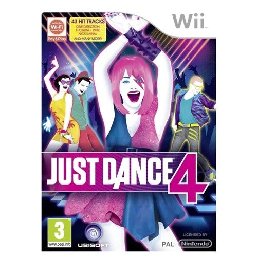 Wii - Just Dance 4 (3) Preowned