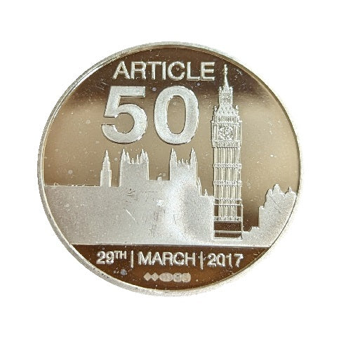 The Article 50 Silver 999. 1oz Coin Preowned