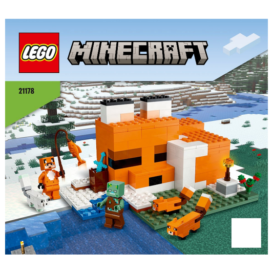 Lego 21178 - Minecraft The Fox Lodge (8+) Grade A Preowned