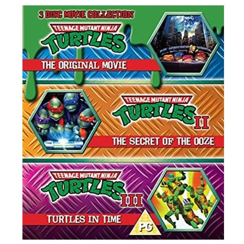 Blu-Ray Boxset - Teenage Mutant Ninja Turtles Three Movie Collection (PG) Preowned