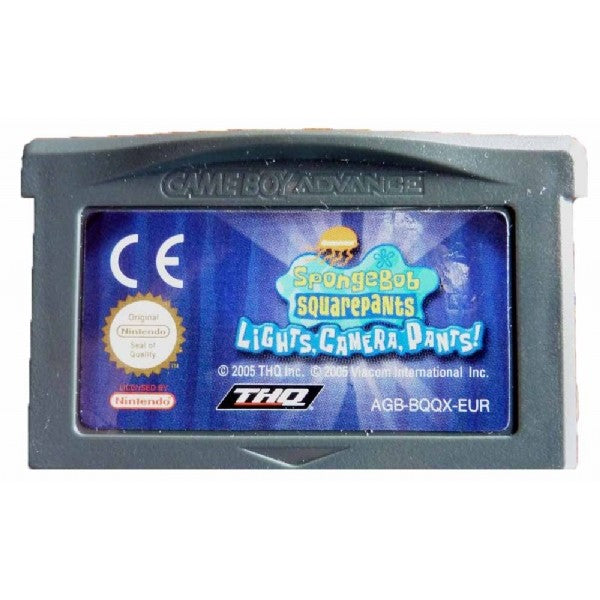 GameBoy Advance - Spongebob Squarepants Lights,Camera,Pants! Preowned