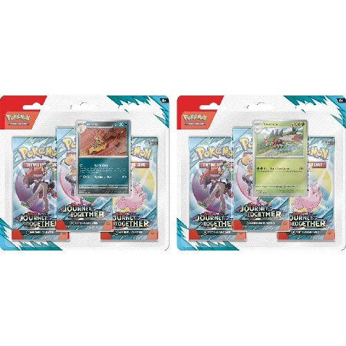 Pokémon TCG: Scarlet & Violet 9 – Journey Together - 3-Pack Blister Design May Vary
