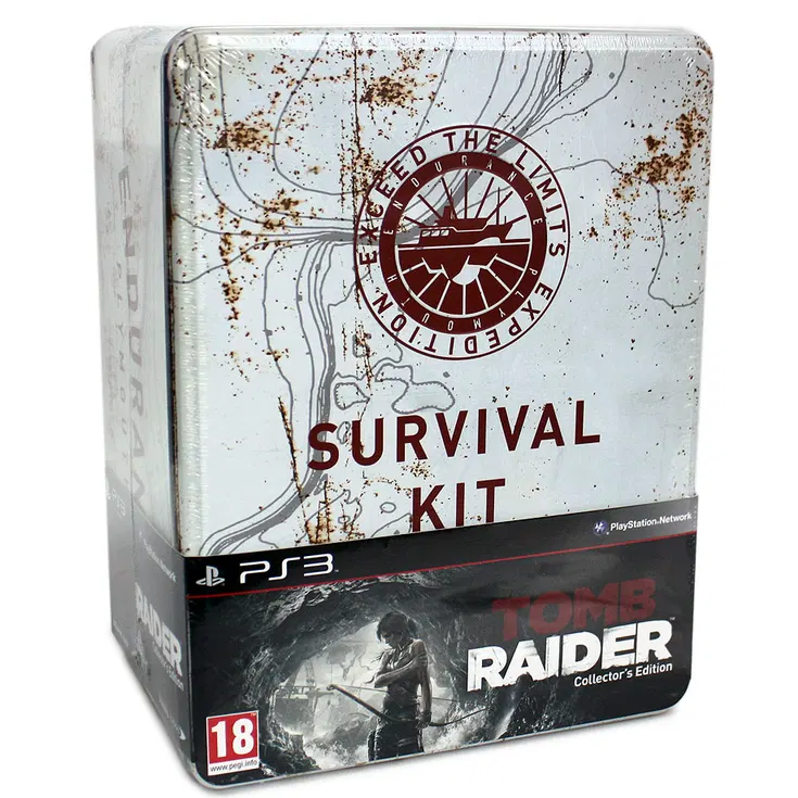 PS3 - Tomb Raider 2013 Collector's Edition With Figure & Artbook (18) (No DLC) Preowned