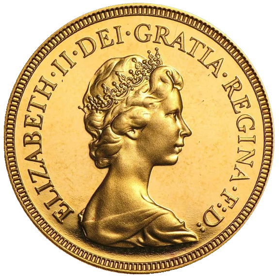 Gold Half Sovereign - Elizabeth II - Second Portrait - 1968-1984 - 3.98g Preowned