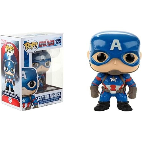 Pop! Vinyl - Marvel Captain America Civil War [125] Captain America Grade B Preowned