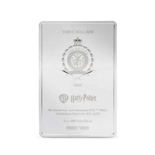 Harry Potter Book Covers: Harry Potter and the Chamber of Secrets 2oz Silver