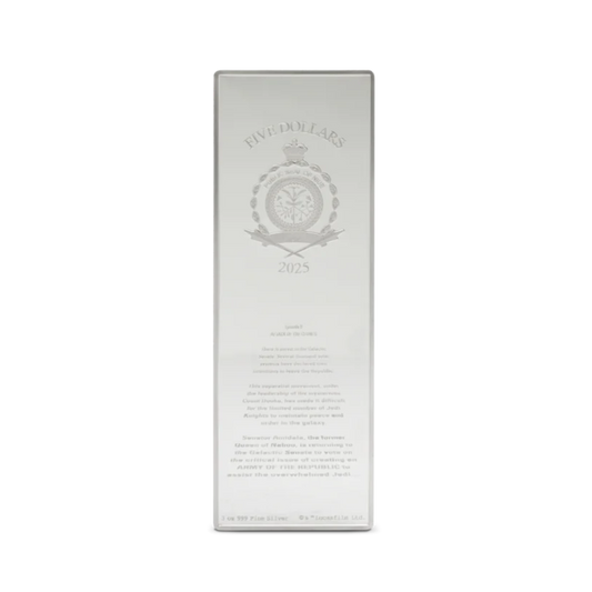 Star Wars 3oz Silver Poster Coin Attack of the Clones