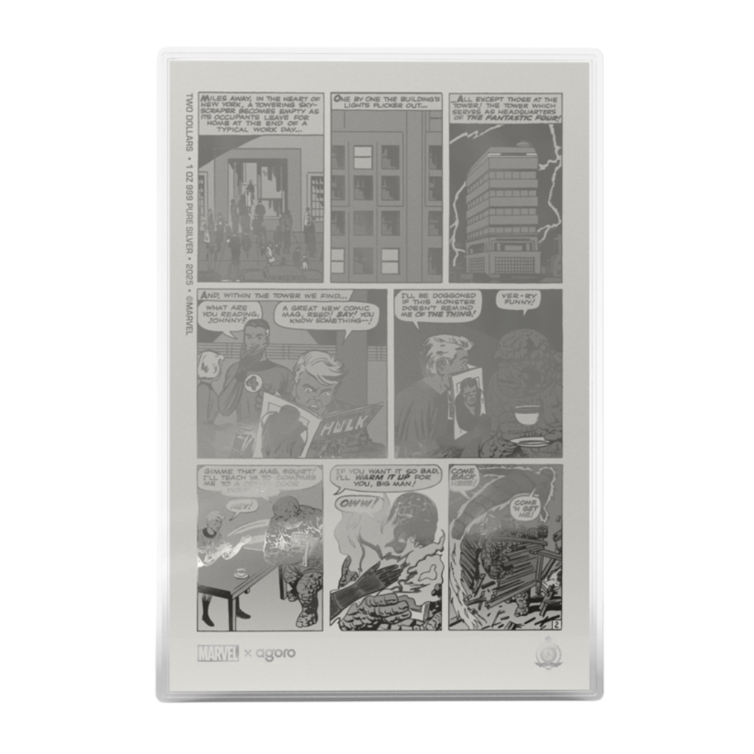 Marvel - Fantastic Four - Art in Motion COMIX Fantastic Four #5 Foil 1oz Silver Foil