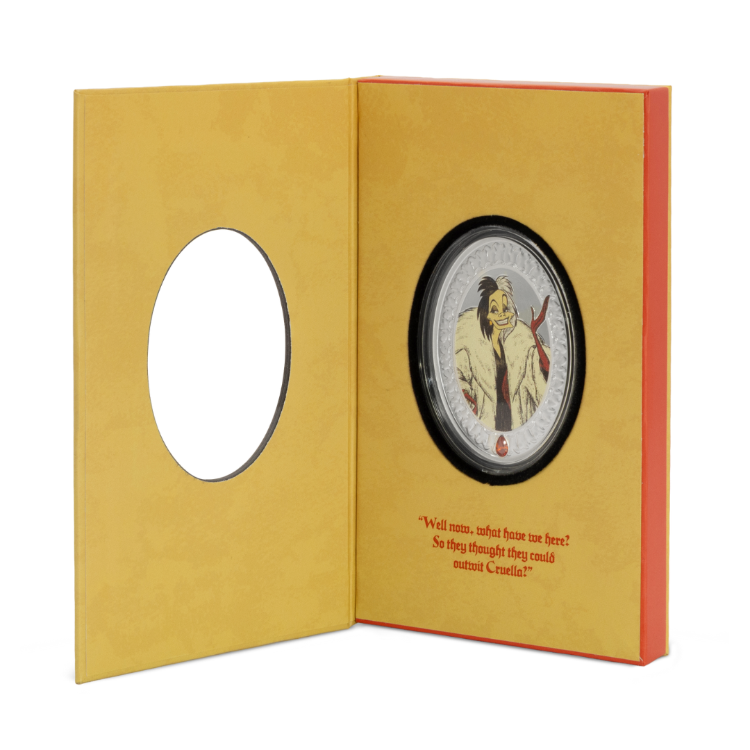 Disney - Villain's Series - Cruella De Vil: 4 - 1oz Silver Coin