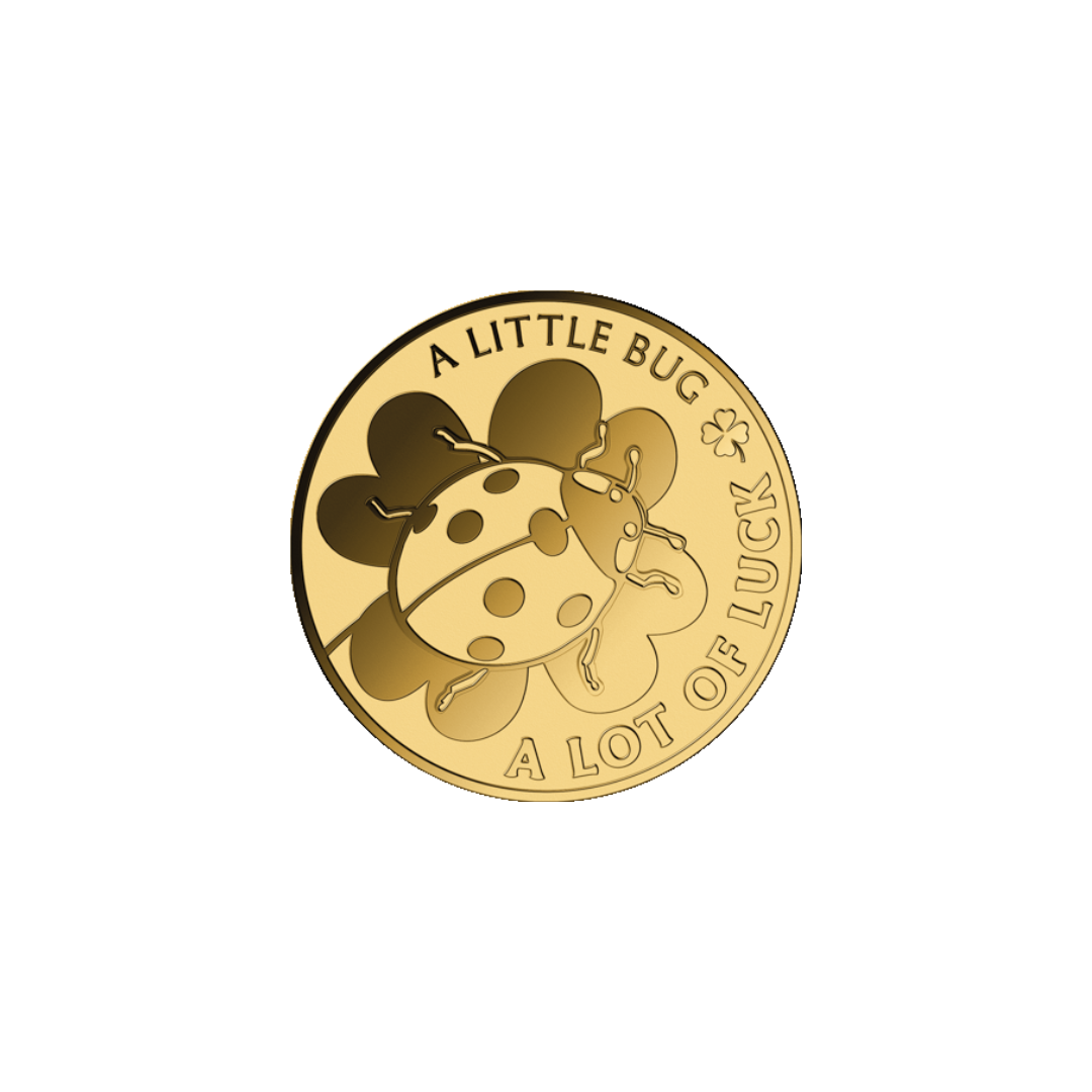 Little Bug Coin Card - Gold Gift