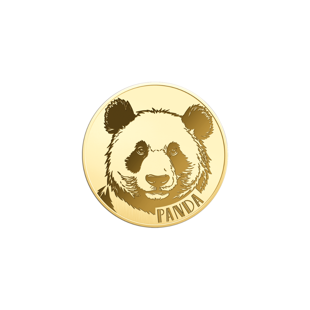 Panda Coin Card - Gold Gift