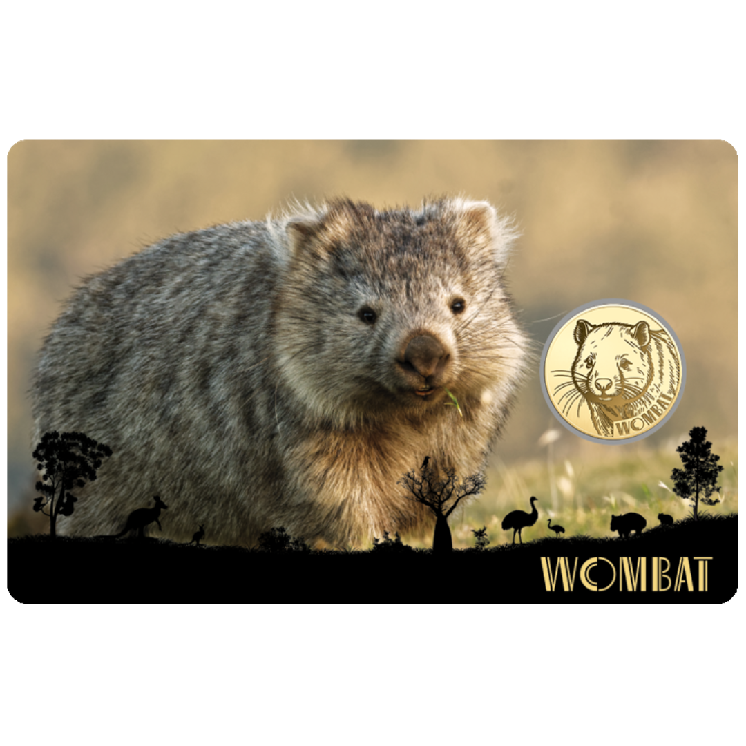 Wombat Coin Card - Gold Gift
