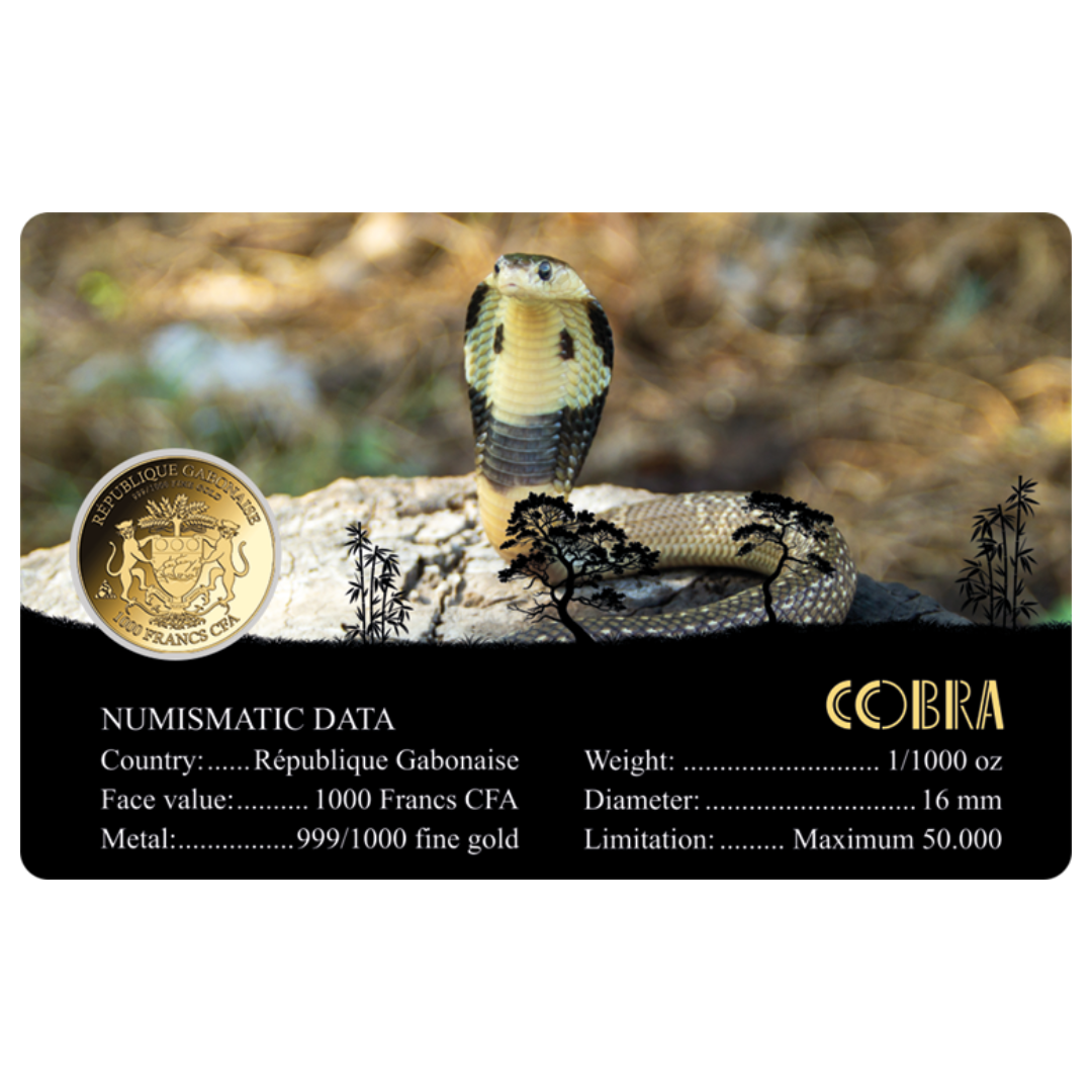 Cobra Coin Card - Gold Gift