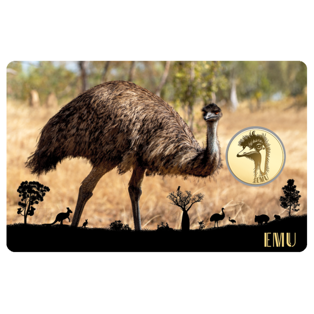 Emu Coin Card - Gold Gift