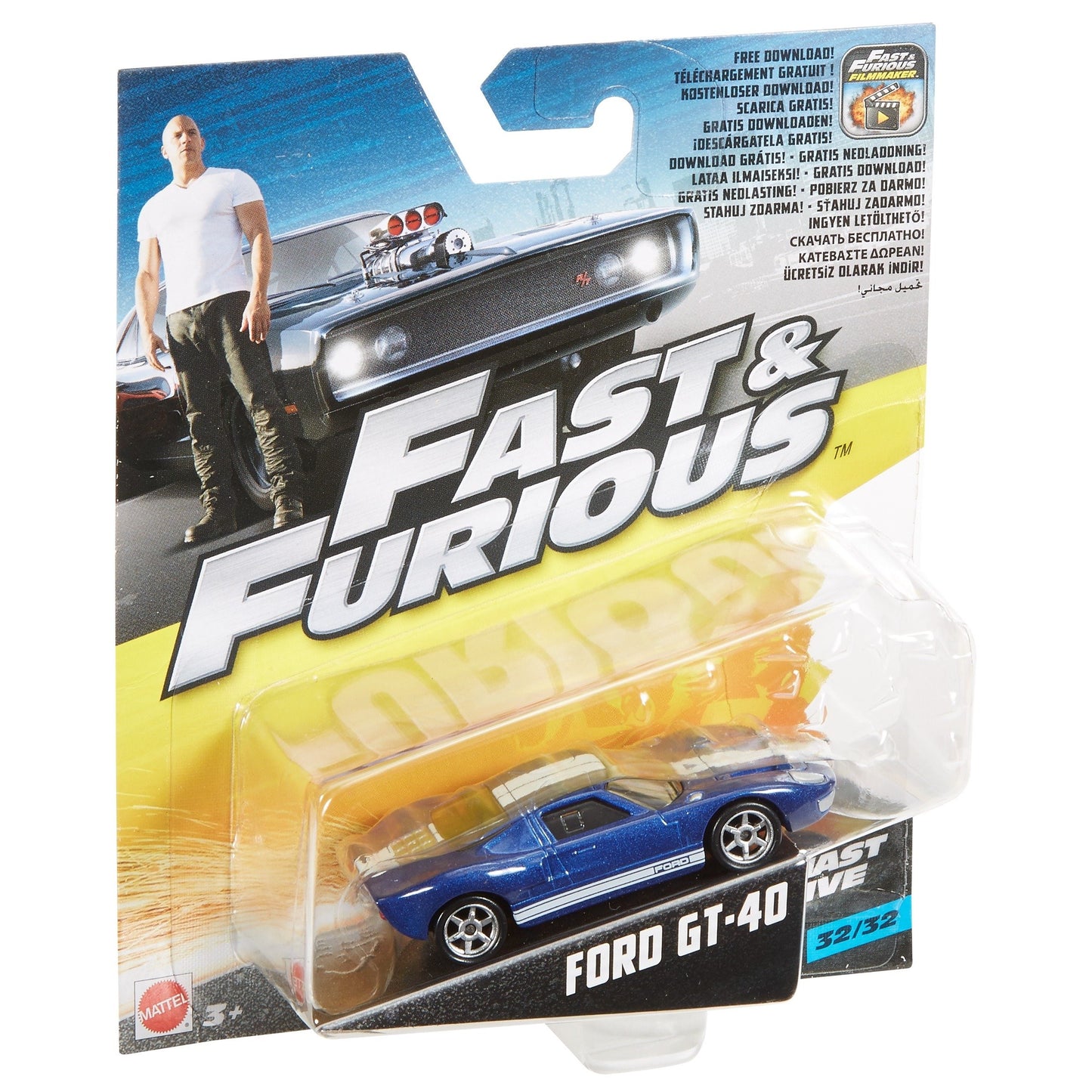 Mattel - Fast & Furious Ford GT-40 (3+) Preowned