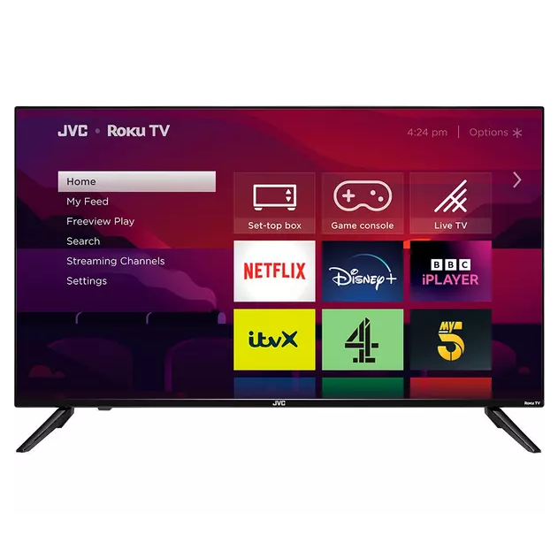JVC LT-40CR330 Roku TV 40" Full HD Smart TV Grade B Preowned Collection Only