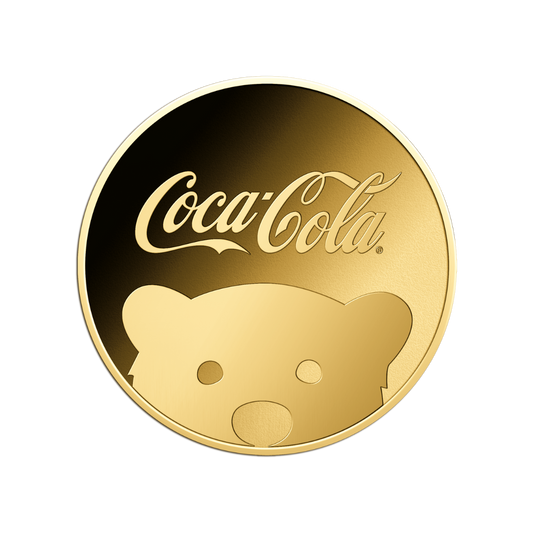 Coca Cola Polar Bear Coin Card 999/1000 1/1000oz - Gold Gift