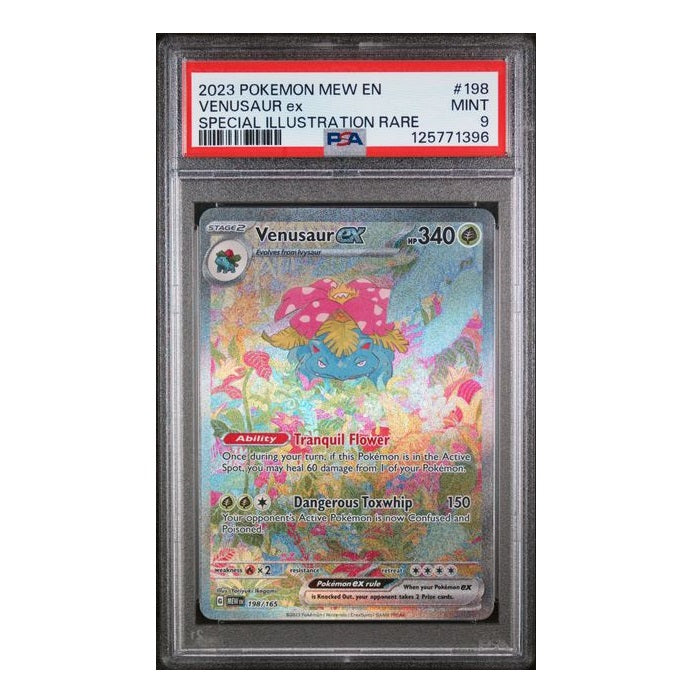 2023 Pokemon 151 Venusaur 198/165 PSA Mint 9 Preowned