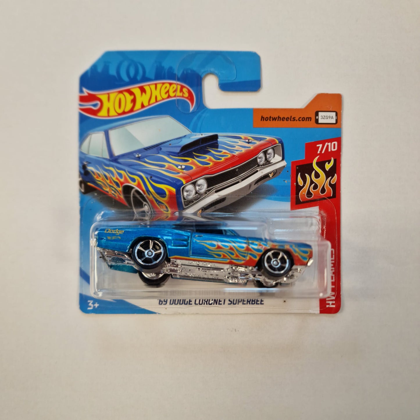 Hot Wheels HW Flames - '69 Dodge Coronet Superbee 2018 206/365 (3+) Preowned