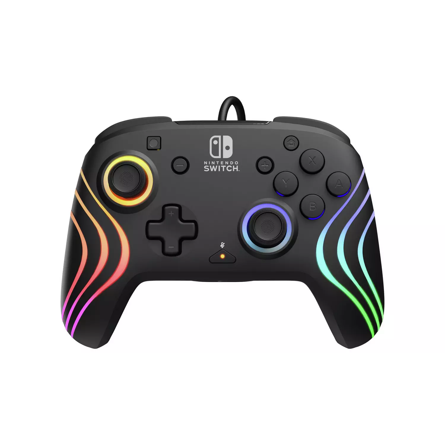 PDP Switch Afterglow Wave RGB Wired Controller Black Grade B Preowned