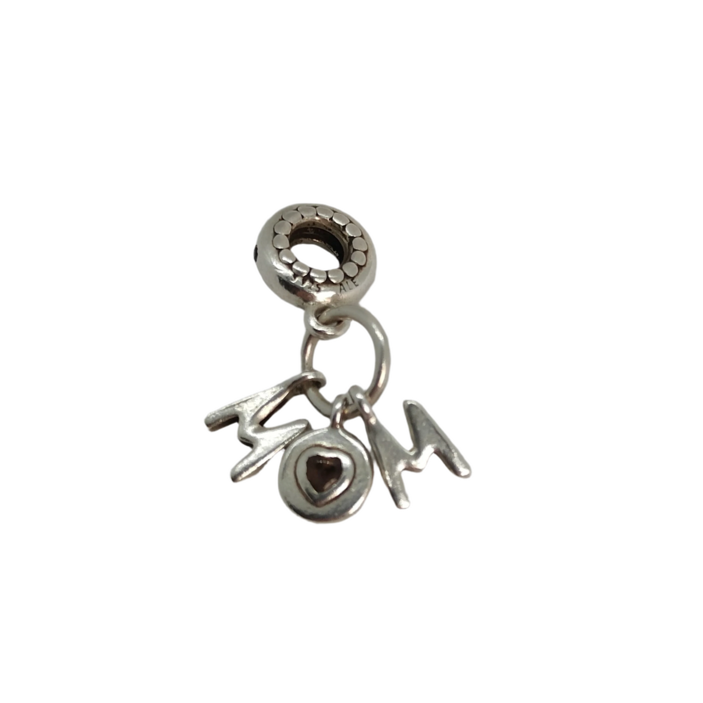 925 Silver Pandora Mum Charm 3.4g Preowned
