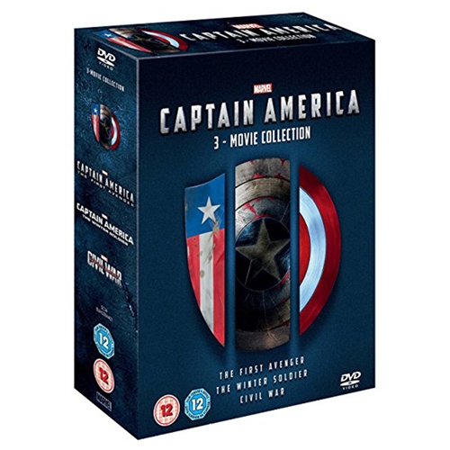 DVD Boxset - Marvel's Captain America: 3 Movie Collection (1-3) 12+ Preowned