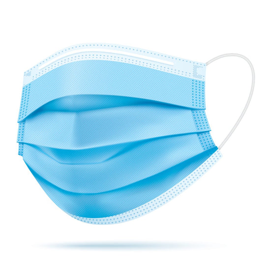 3-Ply 3 Layer Polypropylene Face Mask - Pack of 50